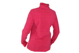 Columbia Sports Womens Half Zip Light Fleece Pullover - Pink Stripes - Lg Only