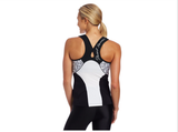 Pearl Izumi Elite In-R-Cool Tri Support Singlet- Womens - Lime and White