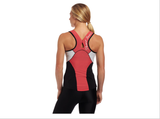 Pearl Izumi Elite In-R-Cool Tri Support Singlet- Womens - Paradise Pink with White