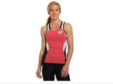 Pearl Izumi Elite In-R-Cool Tri Support Singlet- Womens - Paradise Pink with White