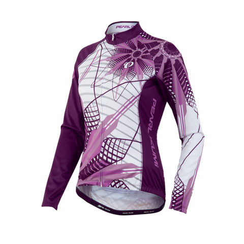 Pearl Izumi Womens Elite LTD Thermal Cycling Jersey - Purple Floral (Large Only)
