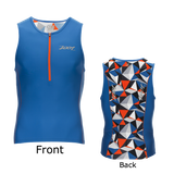 Zoot Mens Performance Tri Tank - Vivid Blue and Camo (Sm and Med Only)