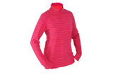Columbia Sports Womens Half Zip Light Fleece Pullover - Pink Stripes - Lg Only