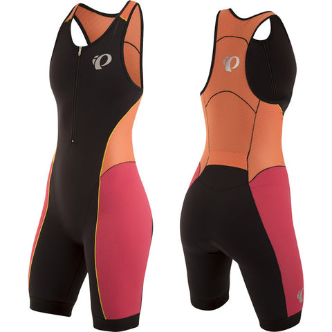 Pearl Izumi Womens Elite Pursuit Tri Suit - Black/Clementine (XL only)