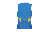 Zoot Mens Performance Tri Tank - Blue and Sub Atomic Yellow