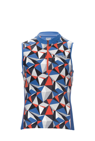 Zoot Mens Performance Tri Sleeveless Jersey - Blue Camo (Small only)